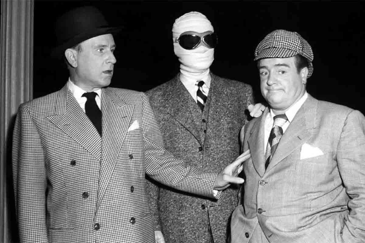 Publicity still for Abbott and Costello Meet the Invisible Man 1951