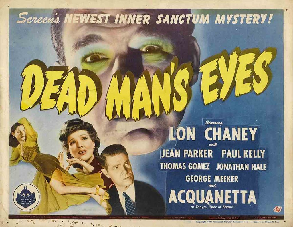 Dead Man's Eyes 1944 Poster