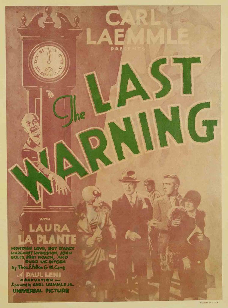 The Last Warning 1929 Poster
